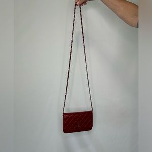 Chanel classic wallet on a chain